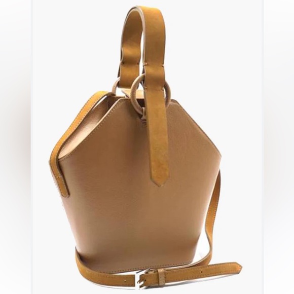 Kaanas Handbags - Kaanas Nero Hexagon Crossbody Bucket Bag